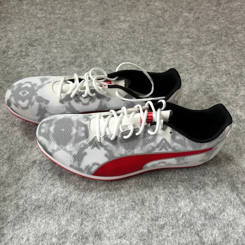 PUMA Evospeed Star 9 Track And Field Mens White/Red Sneakers Athletic Shoes - Picture 2 of 16